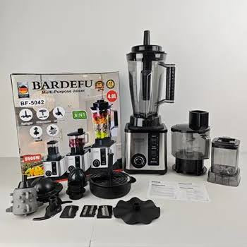 8 in 1 Blenders Machine Electric Food Processor Crest Silver Bardefu Heavy Duty Commercial Mixer Grinder Juicer