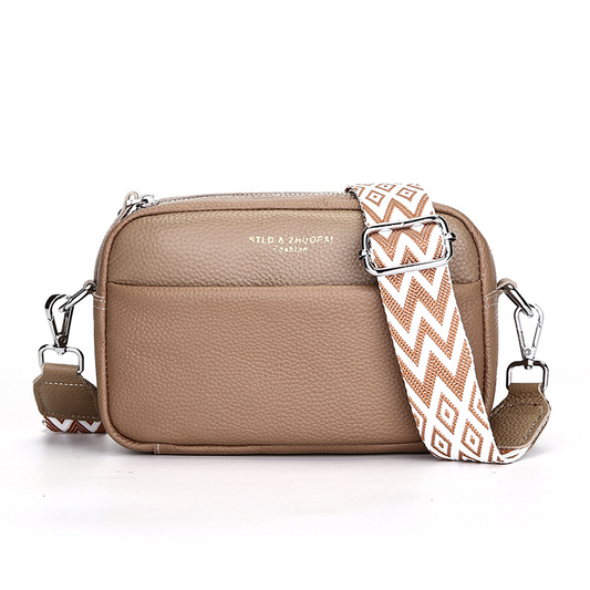 Women's Fashion Simple First Layer Leather One-shoulder Crossbody Bag